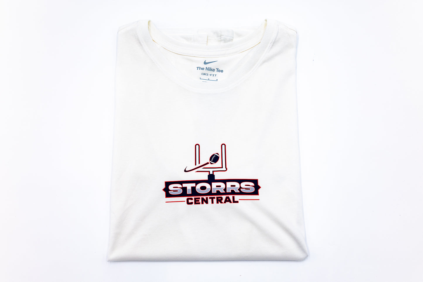 Nike Storrs Central Short Sleeve T- Shirt (Football Logo)